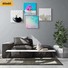 Σετ εικόνων Feng Shui σε έναν ενδιαφέρον χρωματικό συνδυασμό - 4x 60x60