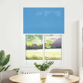vidaXL Πλισέ περσίδα Μπλε 100x150 cm Πλάτος υφάσματος 99,4 cm
