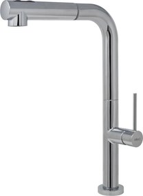 Elleci Flux Chrome - Μπαταρία Κουζίνας με Ντους