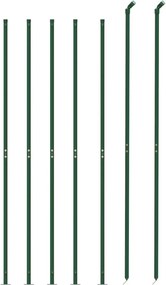 vidaXL Συρματόπλεγμα Περίφραξης Πράσινο 2,2x10 μ. με Βάσεις Φλάντζα