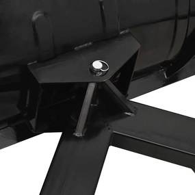 vidaXL Εκχιονιστικό για Περονοφόρο Μαύρο 200 x 48 εκ.