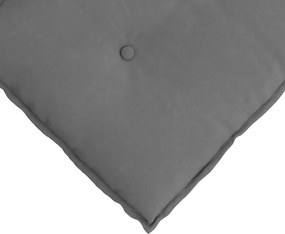 vidaXL Μαξιλάρι Πλάτης Σκούρο Γκρι 100 x 50 cm Ύφασμα Μικροΐνας