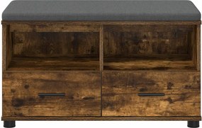 vidaXL Παγκάκι Χαλωρίου Καπνιστή Δρυς 80 x 38 x 46 εκ