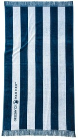 Πετσέτα Θαλάσσης 3725 Blue-White Greenwich Polo Club Beach 90x170cm 100% Βαμβάκι