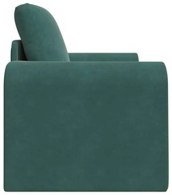 vidaXL Καναπές Κρεβάτι 2 σε 1 Σκούρο Πράσινο 98x71x83 εκ. Βελούδινος