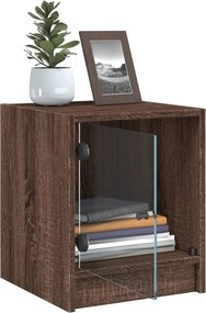 vidaXL Bedside Cabinet 2 τμχ. Brown Oak Medium-sized