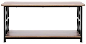 VEVOR 40&quot; Farmhouse Coffee Table Rectangle Table with Open Storage Compartment