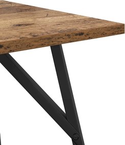 vidaXL Σετ βοηθητικά τραπεζάκια 2 pcs Παλιό ξύλο και μαύρο