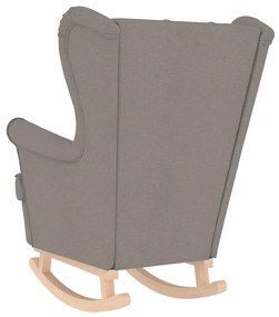 vidaXL Κουνιστή καρέκλα Taupe 74x90x102 cm Ύφασμα