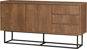 Μπουφές Amedeo Megapap χρώμα καρυδί 140x36x72εκ.