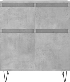 vidaXL Ντουλάπι Γκρι Σκυροδέματος 60x35x70 εκ. Επεξεργασμένο Ξύλο