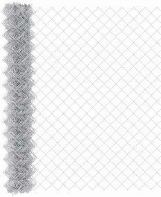 vidaXL Συρματόπλεγμα περίφραξης Ασημί 10 x 1.6 m Γαλβανισμένος χάλυβας