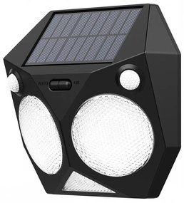 Φωτιστικό Τοίχου Ηλιακό Tortoise 80207211S Led 6W 3000K 500lm 16x6x16cmBlack ItLighting