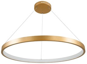 Φωτιστικό Οροφής Nemesis 61163 Led 67W Φ80cm Gold Matt GloboStar Μέταλλο