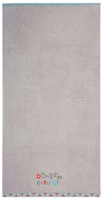 Πετσέτα Θαλάσσης Παιδική Don't Grow Up Grey 70X130 Nef-Nef Θαλάσσης 70x130cm 100% Cotton