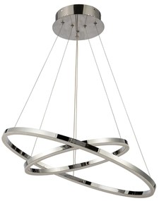 Φωτιστικό Οροφής LED Dimmable Homelighting Olympic 77-8123 Chrome