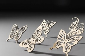 Σετ των 2 Intra απο ξύλο plywood 3mm-4mm πάχος κοπής με λέιζερ Butterfly Δίασταση 30x20 cm INTRAFABR-113818149