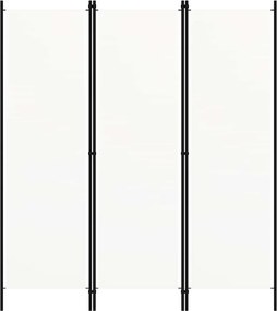 vidaXL Διαχωριστικό Δωματίου με 3 Πάνελ Λευκό 150 x 180 εκ.