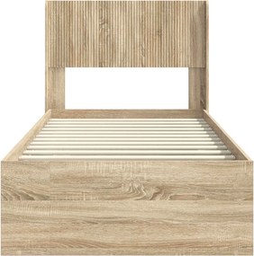 vidaXL Καλάθι με αποθήκη και κεφαλάρι Sonoma Δρυς 75 x 190 cm
