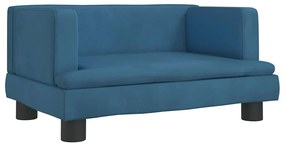 vidaXL Κρεβάτι Σκύλου Μπλε 60 x 40 x 30 εκ. Βελούδινο
