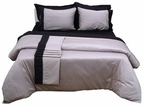 Σεντόνια Υπέρδιπλα (Σετ) Anna Riska Luxury Bicolour Grey/Black