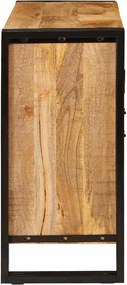 vidaXL Πλαϊνό γραφείο Καφέ 80 x 33 x 70 εκ. Μασίφ ξύλο μάνγκο
