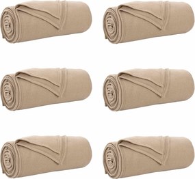 vidaXL Ριχτάρια 6 pcs Καμηλοπάρδαλη 200 x 150 cm Μαλλί