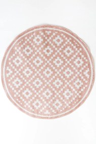 Χαλί Chroma B528AJ8  Round Pink-Cream Ezzo 160X160 Round