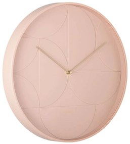 Ρολόι Τοίχου Echelon KA5948PI Φ40x4,5cm Faded Pink Karlsson Metal