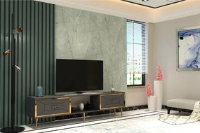 Stewehome Έπιπλο τηλεόρασης με ντουλάπι σε μοντέρνο στιλ 150x29x40 cm