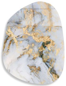 Διακοσμητικό Τοίχου 123BZM2583 50x70cm Marble Effect White Glass