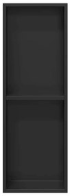vidaXL Νίτσα Μπάνιου Μαύρο 60 x 20 x 9.5 εκ Ανοξείδωτο ατσάλι