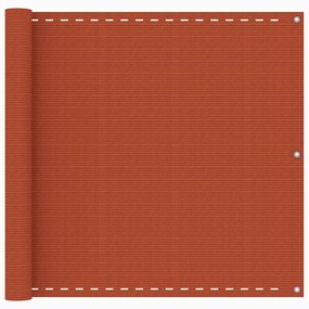 Διαχωριστικό Βεράντας Πορτοκαλί 90 x 400 εκ. από HDPE