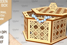 Σετ των 2 Intra απο ξύλο plywood 3mm-4mm πάχος - Διακοσμητικό Ξύλινο Κουτί Δώρου Κοπή Laser Δίασταση 15x15 cm INTRAFABR-97008114