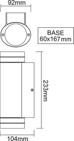 Σποτ Εξωτερικού Χώρου Aca Melitta LG6007G D.Grey