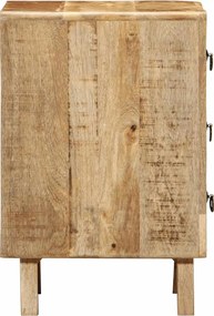 vidaXL Κομοδίνο 37x32x50 cm Στερεό ξύλο Rough Mango