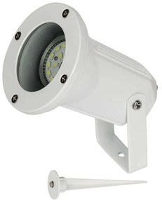 Φωτιστικό Σποτ Κήπου VK/01040/W Φ9,7x34,4cm 1xGU10 35W IP65 White VKLed