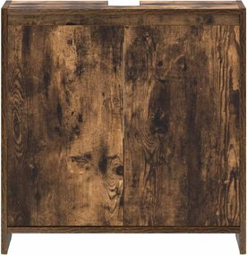 vidaXL Ντουλάπι Μπάνιου Καπνιστή Δρυς 60x33x61 εκ. Επεξεργασμένο Ξύλο