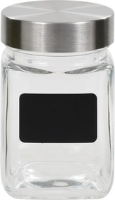 vidaXL Βάζα Αποθήκευσης 24 τεμ. 300 ml με Αυτοκόλλητο
