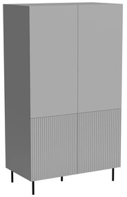 Ντουλάπα Houston G106, Γκρι, 185x80x54cm, 58 kg, Πόρτες ντουλάπας: Με μεντεσέδες | Epipla1.gr
