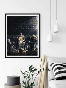 Ξύλινο Κάδρο Lebron Trophies 30x40cm SNK64