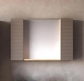 Καθρέπτης μπάνιου VEGA 100 σε Cappucino Ματ 100x15.5x68 εκ.