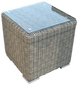 BLIUMIS wicker  τραπέζι κήπου βοηθητικο 045*045*045cm ALETTA 5074 G