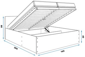 Κρεβάτι Beliz-Leuko-160 x 200