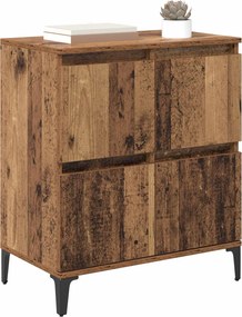vidaXL Πλαϊνό γραφείο Παλιό Ξύλο 60 x 35 x 70 cm