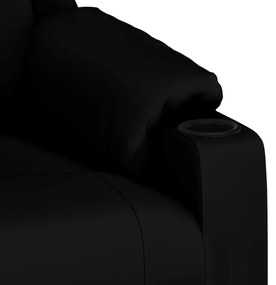 vidaXL Πολυθρόνα Μασάζ Μαύρη από Συνθετικό Δέρμα