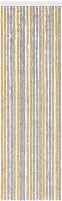 vidaXL Κουρτίνα εντόμων Chenille Γκρι και Μπεζ 56 x 185 cm 100% PP