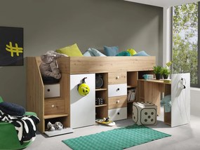 Πολυλειτουργικό κρεβάτι Smart III-Αριστερή-Leuko