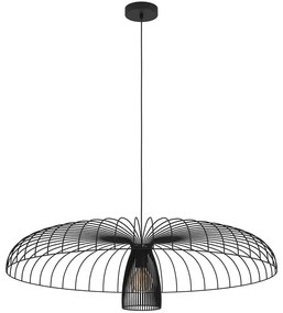 Φωτιστικό Οροφής Champerico 390217 Φ98,5x150cm 1xE27 60W Black Eglo Ατσάλι