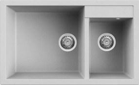 Elleci Quadra 440 - Νεροχύτης Κουζίνας Γρανίτη 81,5x50 - Aluminium
